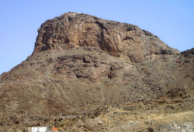 ムハンマドが啓示を受けたとされるヒラー山の写真
