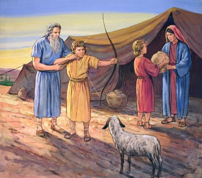 Esau and Jacob were twin brothers<br />双子の兄弟 エサウとヤコブ
